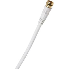 GE AV23213 50-Feet Low-Loss Coaxial Cable (White)