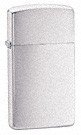 ZIPPO Slim Brushed Chrome （ツヤ無しのシルバー） 1600