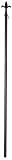 Black Fleur de Lis Estate Flag Pole