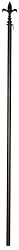 Black Fleur de Lis Estate Flag Pole