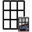 BCW 9 Card Screwdown Holder - Black Border - Baseball, Football, Basketball, Hockey, Nascar, Sportscards, Gaming & Trading Cards Collecting Supplies