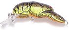 Rebel D7667 Deep Wee-Crawfish -- Chartreuse/Brown Back 2-3/8 3/8 Oz.