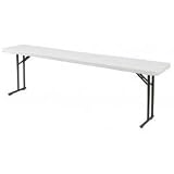 72 Lightweight Folding Seminar Table (Speckled Grey) (30H x 18W x 72D)