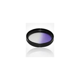 72mm Half Purple And Clear Graduated Filter for Jvc camcorder