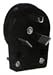 Tools & Hardware : 3 Wire Travel Trailer Plug, Black