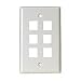 from Steren Steren White Keystone Wall Plate - 6-Port Model Amazon 630-7-N
