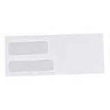 SPARCO PRODUCTS / Envelopes,Double Window,#9,3-7/8x8-7/8,500/BX,White / SPR09372 / Sold as 500 Per Box / Mfr Part # 09372
