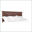 Magnussen B1398 Harrison Cherry Finish with Antique Brass Hardware Wood Queen Panel Bed