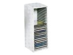 Fellowes CD Spring - Storage CD cabinet - capacity: 25 CD - grey