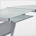 Euro Style L Desk Wide Keyboard Tray (Style: Aluminum/Frosted Glass)