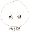 Fashion Jewellery - Earring and Necklace Sets Sterling Silver (snklcs109)