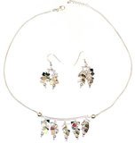 Earring and Necklace Sets Sterling Silver Jewelry (snklcs109)