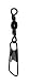 Sporting Goods : Barrel Swivels w/Safety Blk Size12 7pcs - Fishing - Terminal Tackle