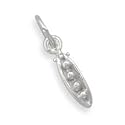 3-D Peas in a Pod Charm Sterling Silver