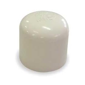 Industrial Grade 2GKF4 Cap, 1 In, Slip Connection, CPVC