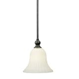 Isabella Imperial Bronze Piccolo Mini Pendant Light with Spanish Alabaster Glass