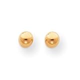 14k Polished 4mm Ball Screwback Earrings SE261