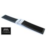 24mm MODENA ITALIAN RUBBER Military Watch Band w/Deployant Buckle
