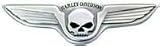 Harley-Davidson Willie G. Skull with Wings Antique Nickel Decorative Medallion