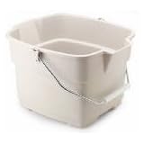 Buy 15QT Bisque Bucket by Rubbermaid
