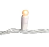 50 Pearl White Globe Wedding or Christmas String Light Sets with White Cord (3 Strands - 150 Lights)