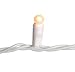 50 Pearl White Globe Wedding or Christmas String Light Sets with White Cord (3 Strands - 150 Lights)