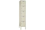 Lyon Locker Five Tier 12x15x12 5 Door Assembled Putty