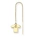 14K Baltimore Ravens Jersey Threader Earrings