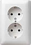 Gira 078327 Schuko Doppelsteckdose volle Platte Reinwei&szlig; seidenmatt