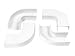 Raceway Flat Elbow 13/4IN IVORY90 Degree 4 Per Bag