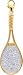 Jewelry : Tennis Racquet (Racket), 14K Gold Diamond Charm