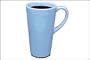 Made in the USA - Ceramic Retro Blue Travel Coffee Mug