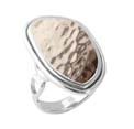 Barse Sterling Silver Hammered Copper Abstract