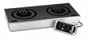 Cooktek MCD-2502S 208-240V Double Burner Drop-In MagnaWave Induction Cooktop Side-To-Side - 2500 Watts Each Hob