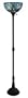 Lite Source C6858 Neka Torchiere Lamp, Antique Bronze with Tiffany Shade