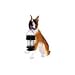 Boxer Dog Solar Landscape Light Statue