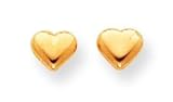 14k Sm. Puffed Heart Earrings