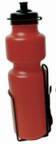 Red Water Bottle with Black Cage