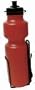 Red Water Bottle with Black Cage