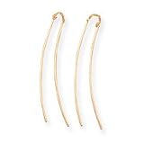 14k Tube Threader Earrings SE1513