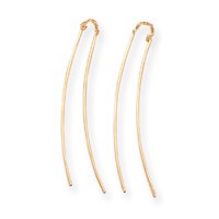 14k Tube Threader Earrings SE1513