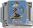 Clearly Charming Cat Meow Animal Italian Charm Bracelet Link