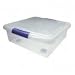 Clear Stackable/Nestable Plastic Storage Box, 18" x 18 3/4" x 6 3/4" (IRS170261) Category: Storage Containers