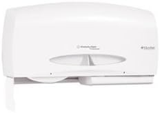 (6 Pack Value Bundle) KCC09609 Coreless White JRT Twin Jumbo Roll Tissue Dispenser, Plastic, 20.1wx5.9dx10.9h