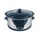 Aroma ASC-636D 6-1/2-Quart Stainless Steel Slow Cooker with Digital Control Panel
