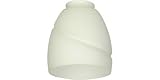 Craftmade Fan Light Fitter Glass 197 Decorative White Bell Glass