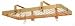 Enclume PR13wg-BP Low Rectangle with Grid Premier Ceiling Rack, Brass