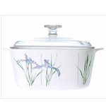 CorningWare 2L Square Casserole with Glass Cover - Shadow Iris