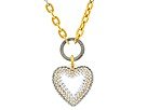 Tarina Tarantino Crystal-Embellished Heart Pendant | Necklace Gold/Silver