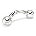 Scrap Metal 23 316L Surgical Steel Bent Curved Barbell 10g 10 Gauge